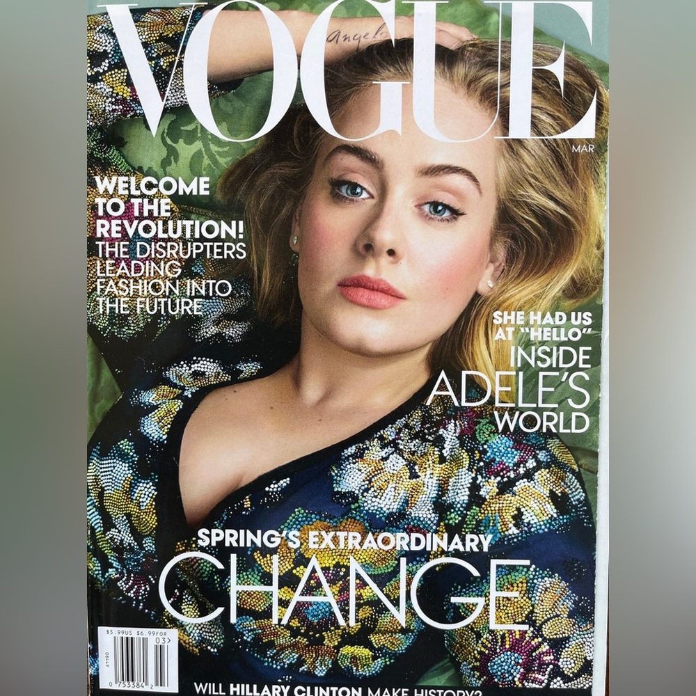 Vogue Magazine Adele March 2016 - Picture 2 of 6